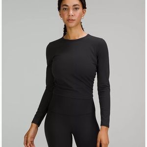 lululemon Women’s Long Sleeve: All It Takes Ribbed Long Sleeve | Black | 4